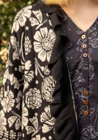 Strickjacke „Nectar“ aus Bio-Baumwolle - schwarz