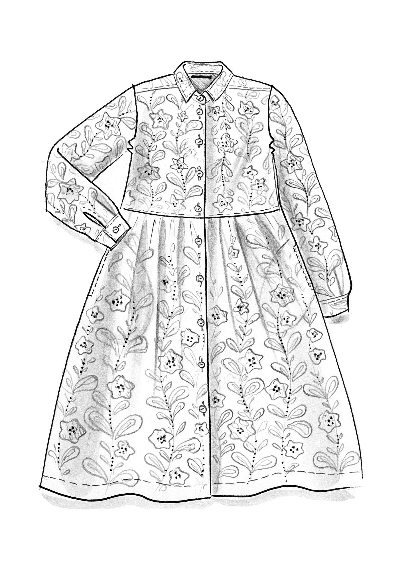 Kleid „Ametist“ aus Leinen/Modal lavarot