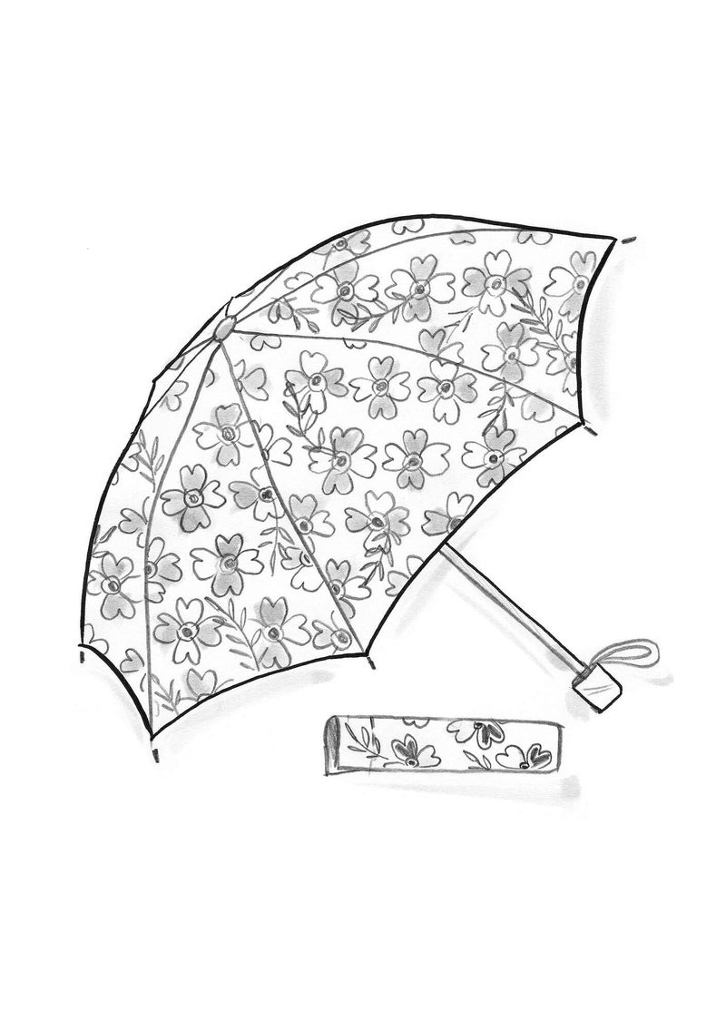 “Peggy” umbrella in recycled polyester hibiscus