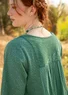 Woven “Strandfynd” dress in organic cotton (green sea glass L)