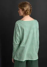 Basic-Streifenshirt aus Bio-Baumwolle - malachit-feder