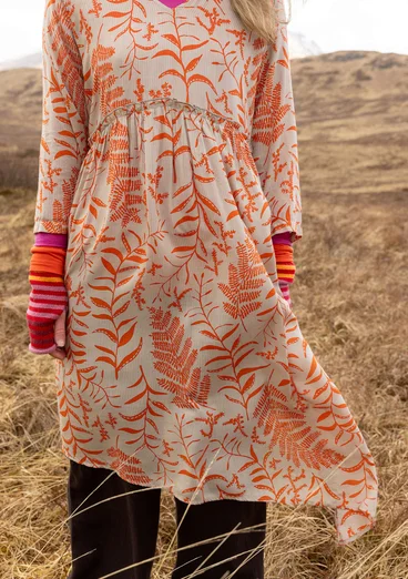 Gemustertes Kleid „Glänta“ aus Modal - chili