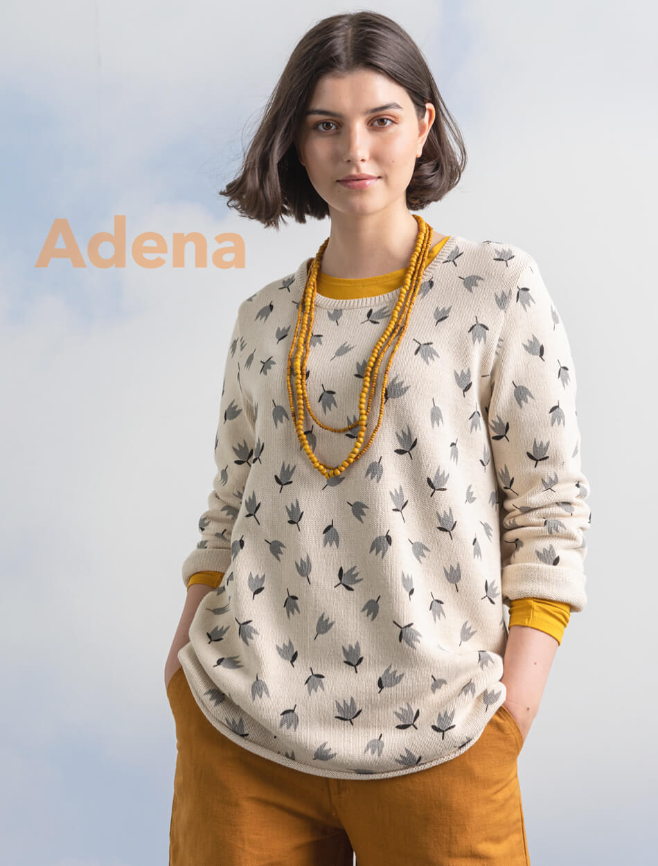 FAVOURITE “Adena” long-sleeved recycled cotton top