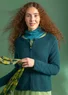 Cardigan in wool (dark jasper S)