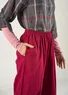 “Olivia” woven organic cotton harem trousers (red cabbage XXL)