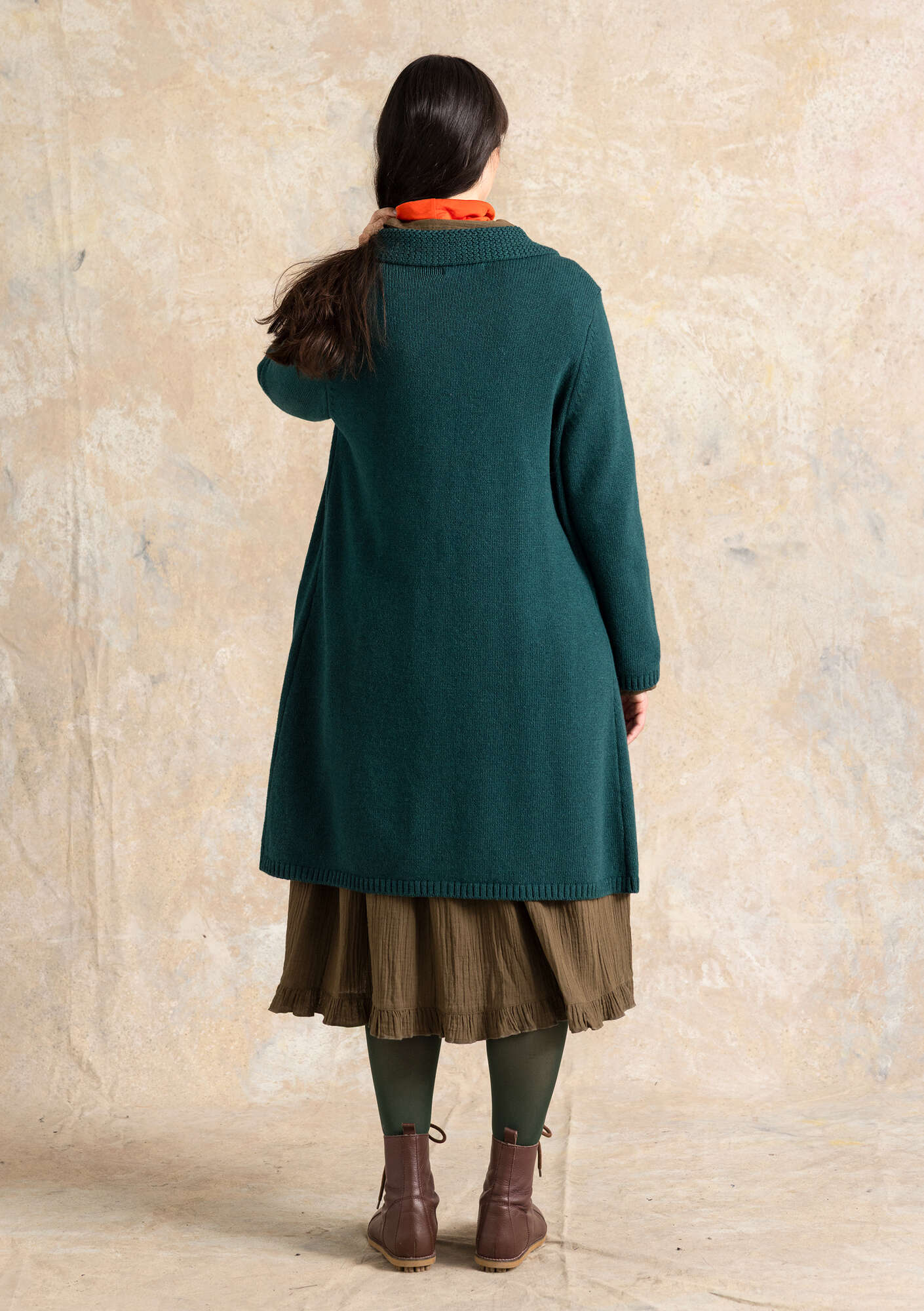 カウラム　SilkCotton Long Sleeve Cardigan XXL カウラム SilkCotton Long Sleeve Cardigan XXL 最 安値 価格