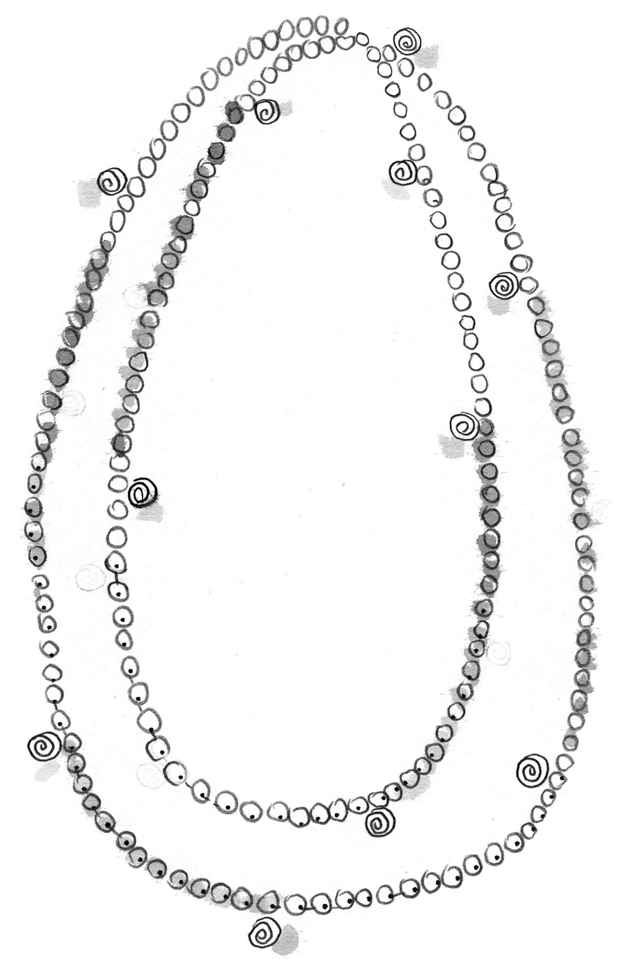 “Marimba” glass necklace