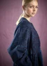Gemustertes Kleid „Eternelle“ aus Bio-Baumwolle (indigo-gemustert L)