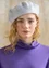 Knit beret in felted organic wool (light gray melange One Size)
