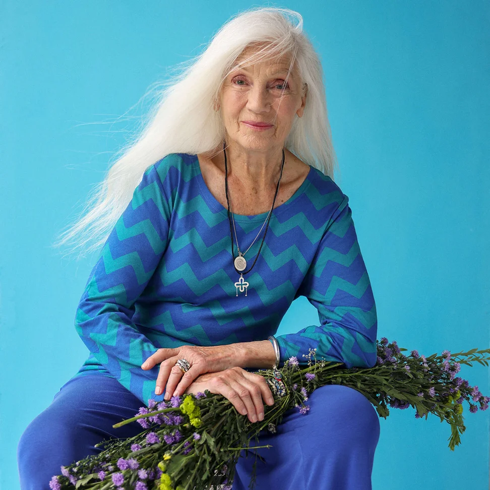 Jerseyshirt „Aina“ aus Bio-Baumwolle/Modal - saphirblau-türkis