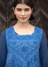 “Elisabeth” dress in woven organic cotton/linen (lupin M)