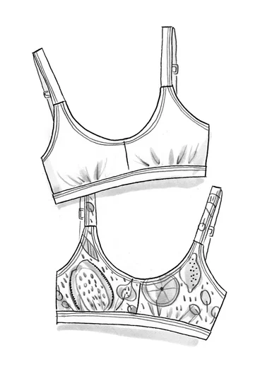 "Botswana" polyamide/elastane bikini bra - black