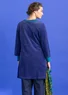 Velour tunic in organic cotton/recycled polyester (violet S)