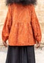 “Blomen” artist’s blouse in organic cotton henna thumbnail