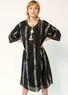 Kaftan "Ghana" i ekologisk bomull (svart S)
