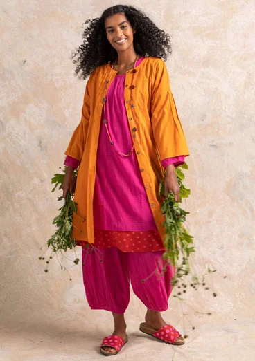 Tunique en tissu de coton/modal/viscose - cerise