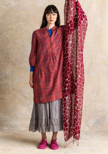 Écharpe ”Theia” en lin - pourpre