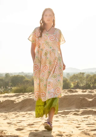 “Cumulus” woven-cotton dress - light sand