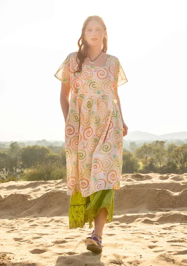 “Cumulus” woven-cotton dress - light sand