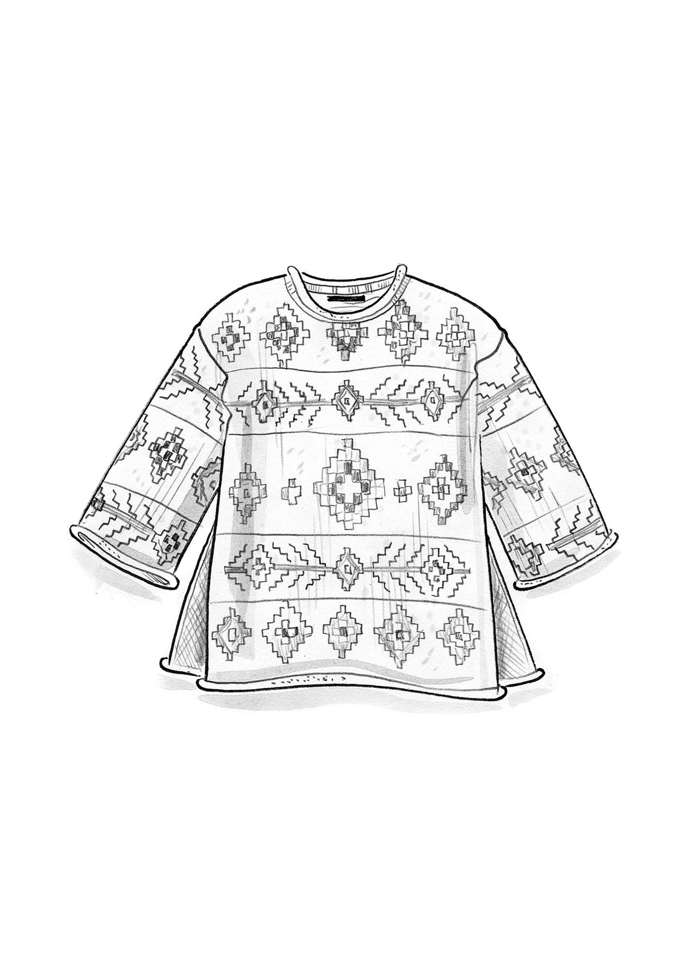 “Berber” organic cotton/wool sweater copper