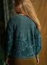 Gemusterte Strickjacke „Anila“ aus Bio-Baumwolle (veronagrün L)