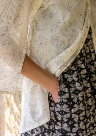 “Lily” woven organic cotton tunic - feather