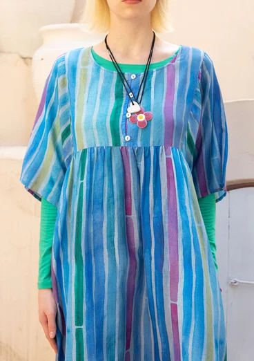 “Violet” woven cotton/silk dress - lupin