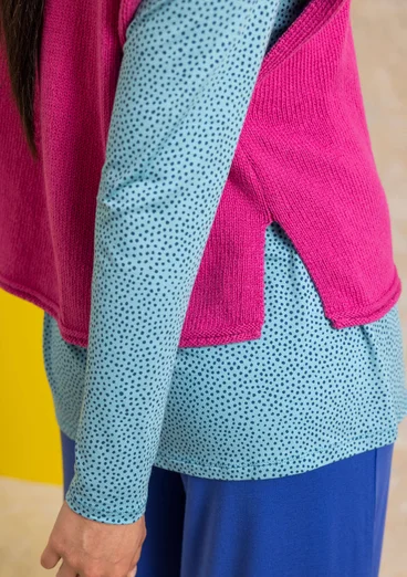 Strickpullunder aus Bio-/Recycling-Baumwolle - hellalpenveilchen