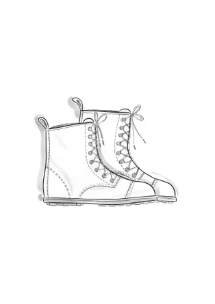 Nappa boots - grape
