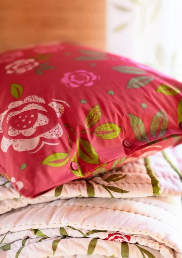 Kopfkissenbezug „Majalis“ aus Öko-Baumwolle (2er-Pack) - walderdbeere