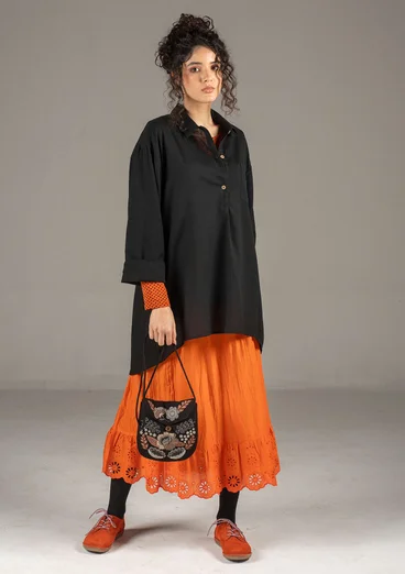 Woven organic cotton underskirt - rosehip