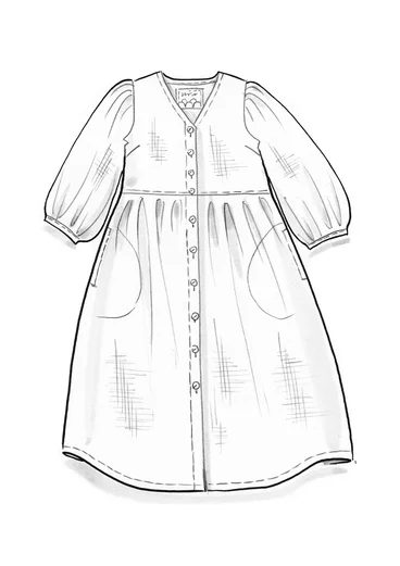 Kleid aus Leinengewebe - lilie