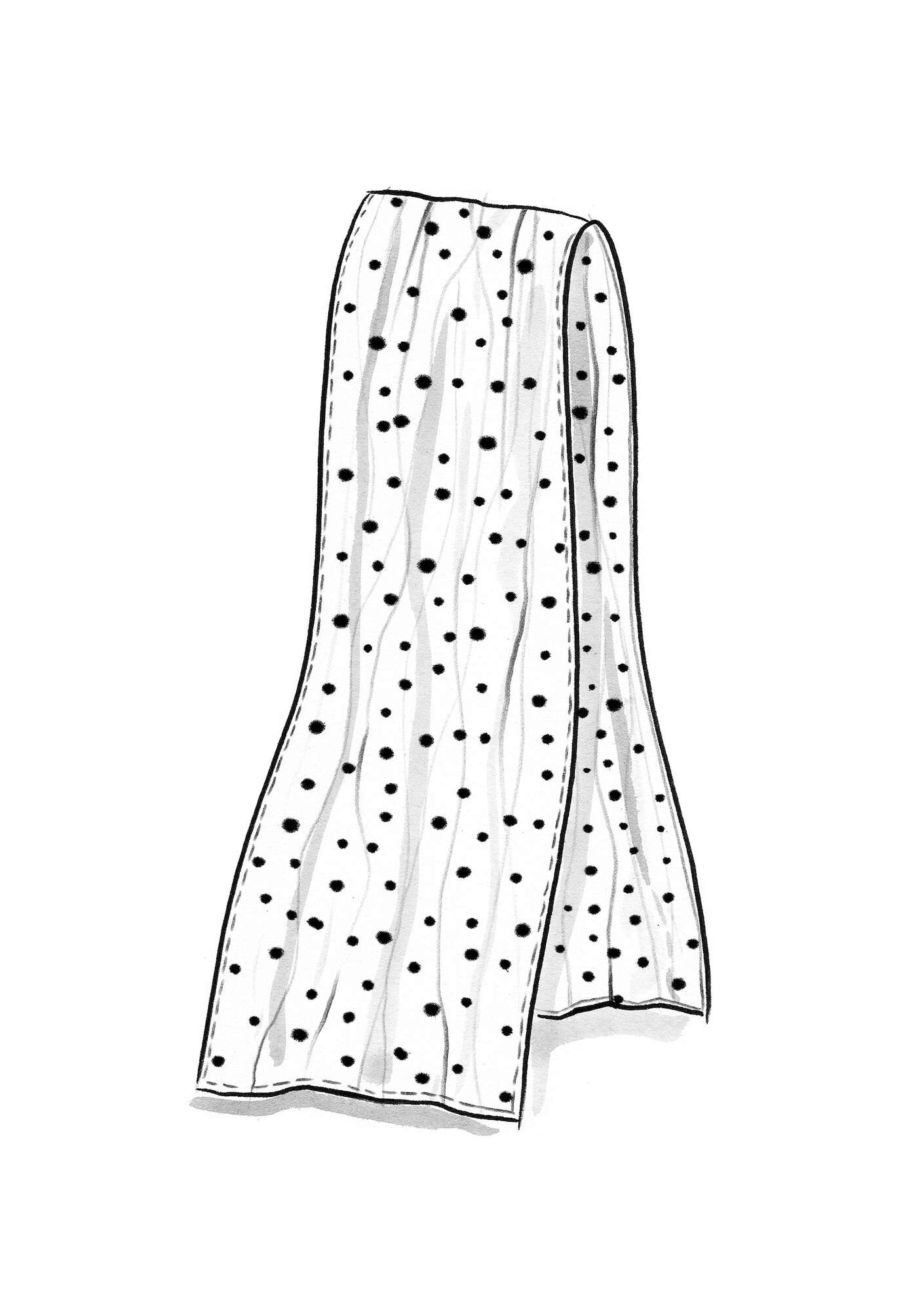 Sjaal  Alice  van biologisch katoen cerise