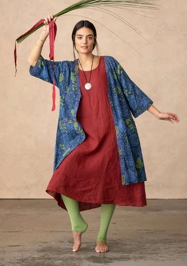 “Ayaka” organic cotton kimono - indigo blue