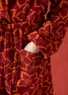 “Stars” terry robe in organic cotton (cranberry S/M)