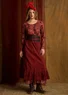 Gemustertes Shirt „Sanvi“ aus Bio-Baumwolle (rote bete L)