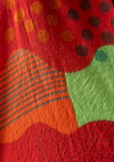 “Kaan” woven shawl in wool - rosehip