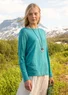 “Pencil” jersey top in lyocell/spandex (turquoise L)