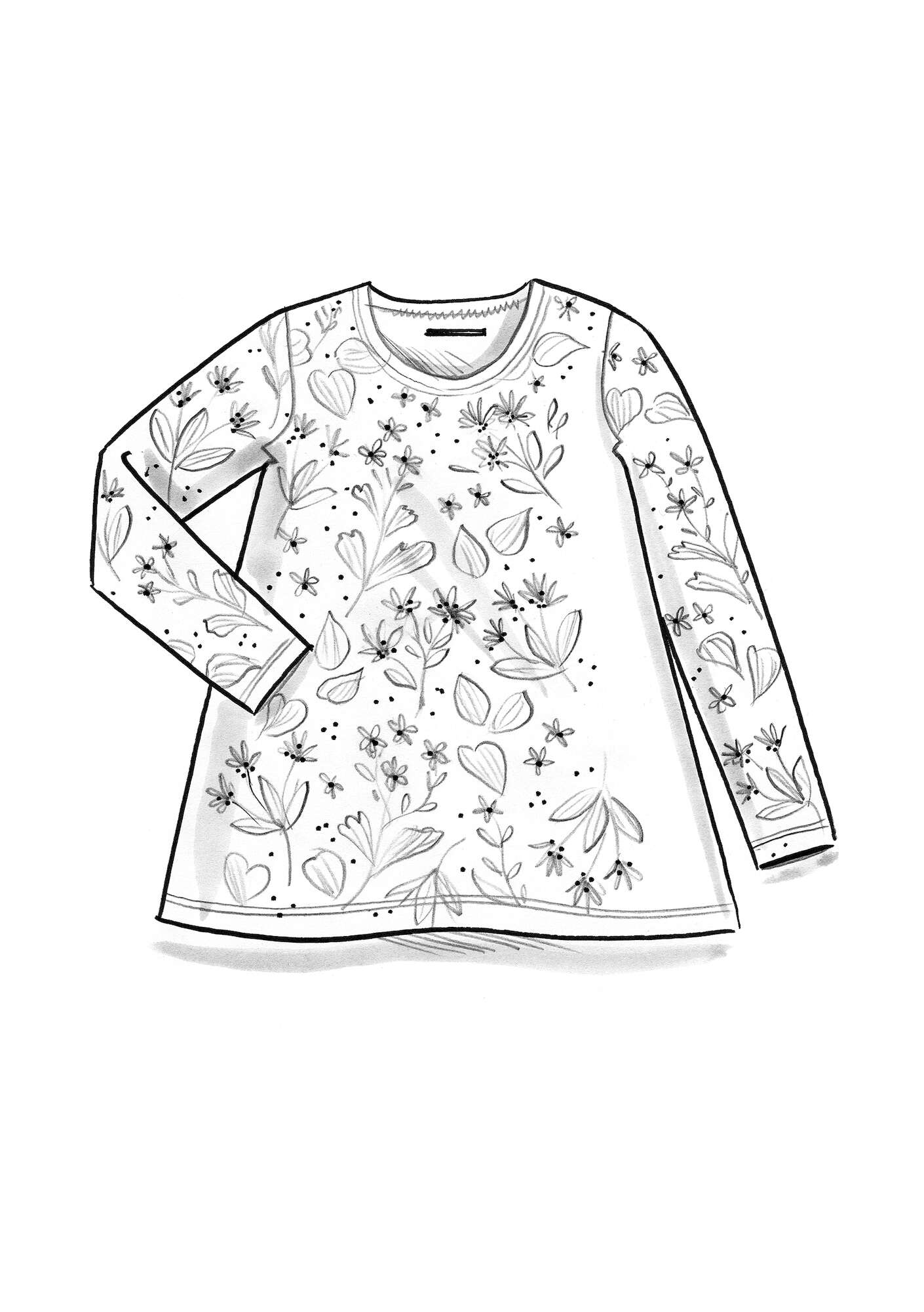 Shirt „Bloom“ aus Lyocell/Elasthan  thuja