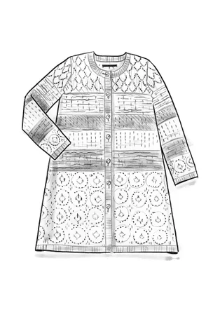 “Chloe” recycled cotton coatigan - henna