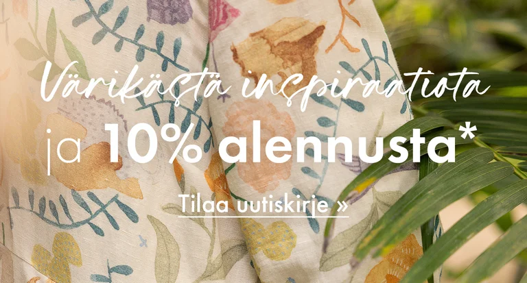 Värikästä inspiraatiota ja 10% alennusta