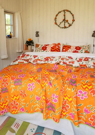 “Drömmar” organic cotton double bedspread - rowan
