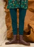 Legging en jersey de coton biologique côtelé (jaspe foncé XXL)