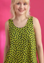 Jersey tank top in organic cotton/modal - tropical green
