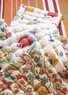 “Tulipanaros” seat cushion in organic cotton (almond milk One Size)