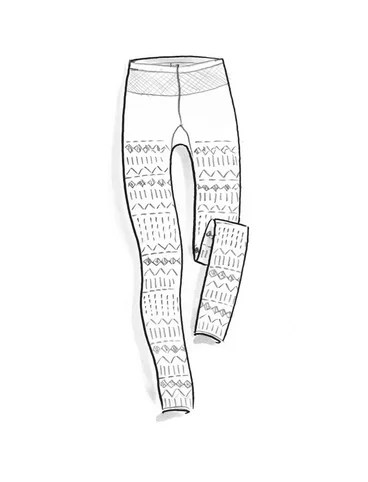 “Elsie” jacquard leggings in recycled nylon - indigo