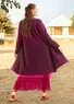 Long gilet "Dawn" en ramie/coton recyclé (raisin S)