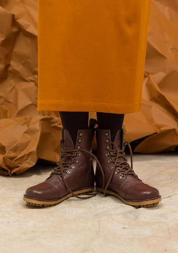 Nappa boots - chestnut