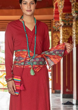 Nepal shawl agate red