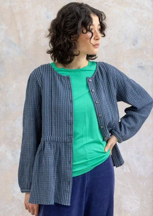 Bluse „Noira“ aus Bio-Baumwolle - indigo